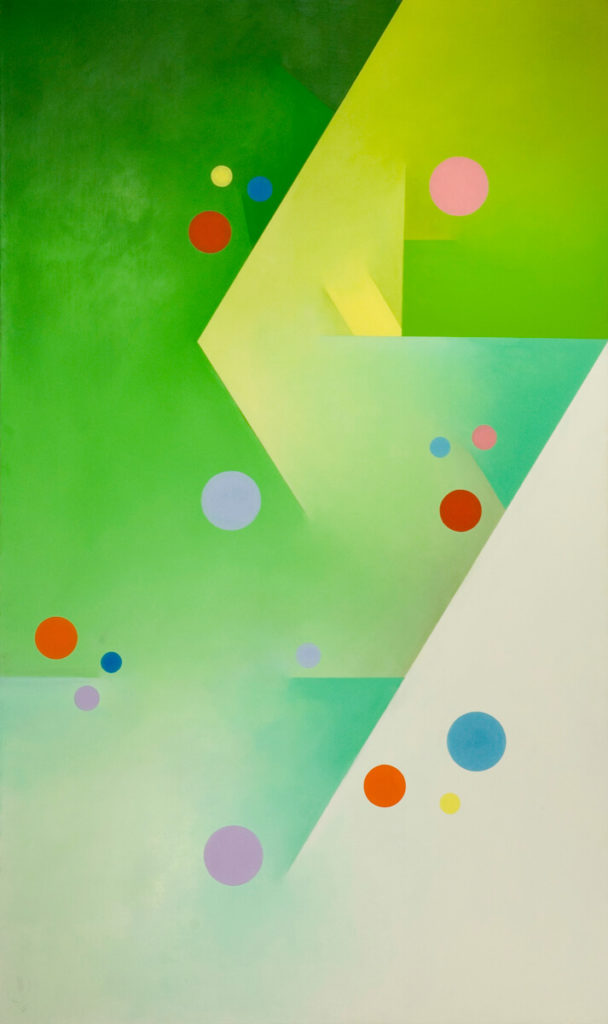 Cadmium Green Light - 60x36, oil on canvas
